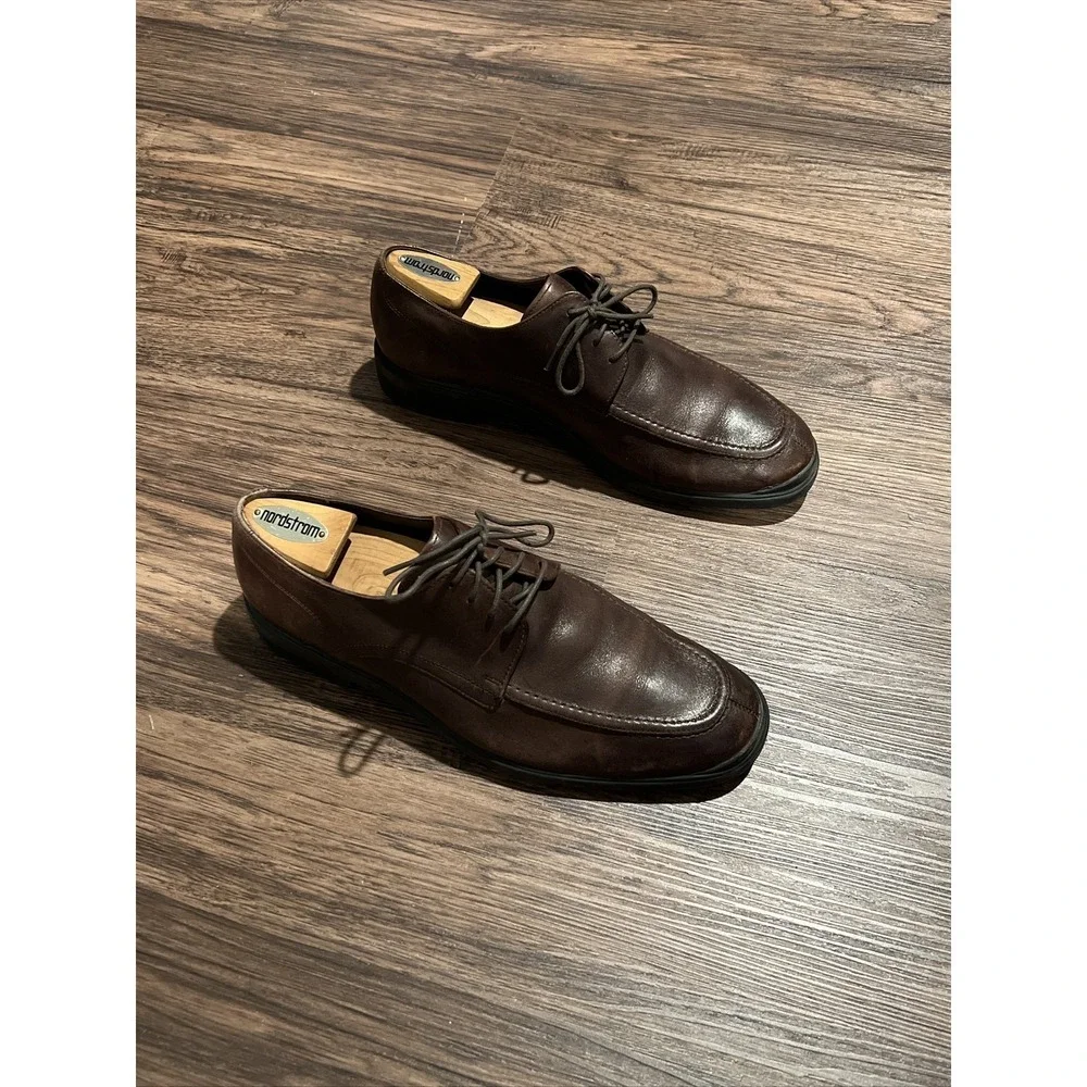 Cole Haan Air Stylar Spit Toe Oxford Men's Leather Shoes 10M Brown C10697